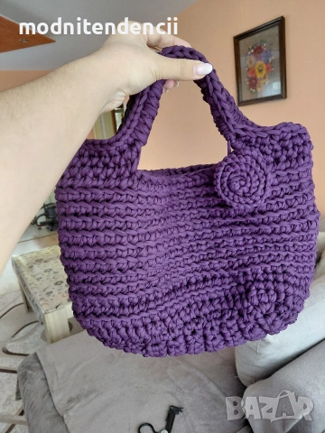 Ръчно плетена чанта – уникален модел 