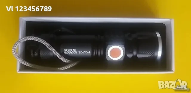 Мощен 8 см акумулаторен cree Т6 LED фенер с USB зареждане, снимка 2 - Къмпинг осветление - 50748925