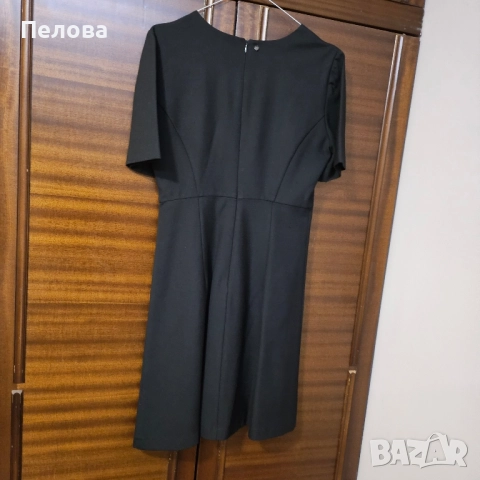 черна рокля с къс ръкав Twin Set Milano , снимка 2 - Рокли - 52434449