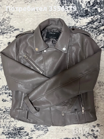 Дамско кожено яке, снимка 2 - Якета - 52041499