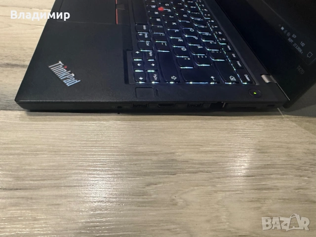 Lenovo ThinkPad T470-i5 6200u/8гб/256гб m.2 nvme/подсветка, снимка 7 - Лаптопи за работа - 53994819
