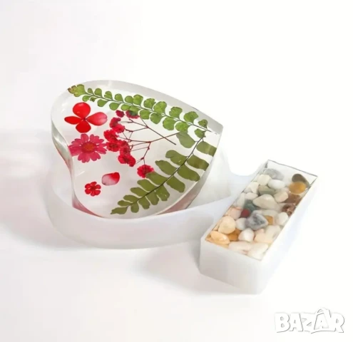 Молд сърце с поставка , снимка 3 - Форми - 50741839