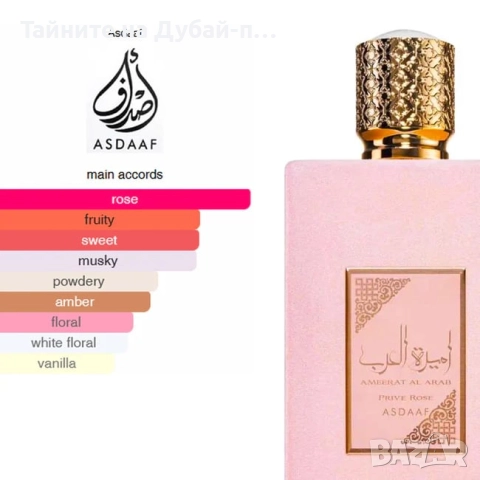 Дамски парфюм Ameerat Al Arab Prive Rose, 100ml, снимка 6 - Дамски парфюми - 52580464