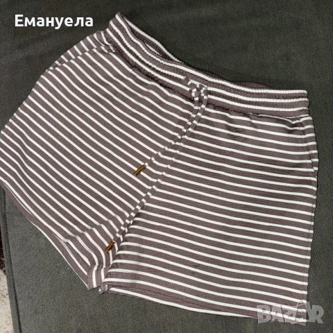 Пола- панталон в черен цвят Sinsay+ подарък раирани панталони Sinsay, снимка 4 - Панталони - 54178413