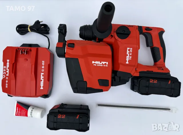 Hilti TE 4-22 Nuron + Hilti TE DRS-4/6 - НОВ Безчетков перфоратор с прахоуловител 2024г.