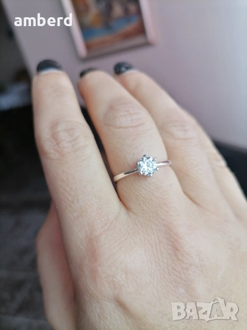 Изключително красив и нежен сребърен пръстен - модел R068, снимка 4 - Пръстени - 53614556