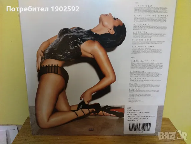  Demi Lovato ‎– Confident Limited Edition, Black/White Split, снимка 2 - Грамофонни плочи - 50368555