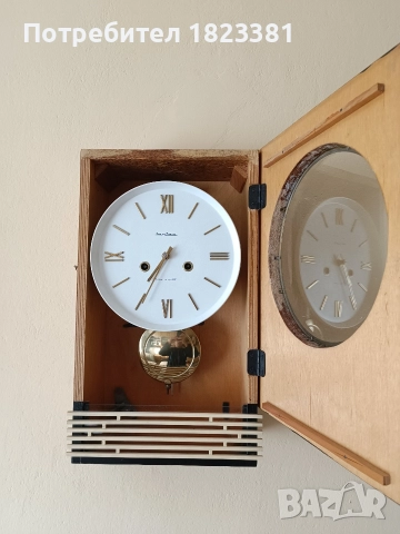 Стенен часовник Янтар, снимка 6 - Антикварни и старинни предмети - 52841826