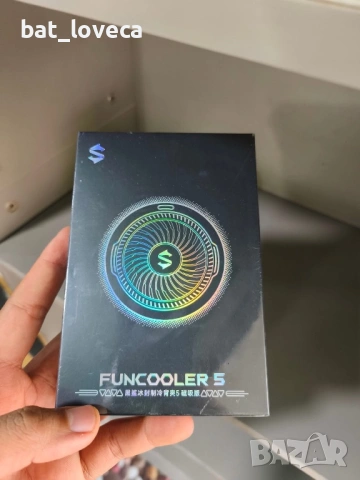 Black Shark FunCooler 5 Магнитен охладител за мобилен телефон за игри, преносим вентилатор , снимка 7 - Резервни части за телефони - 53712681