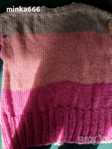 Ръчно плетиво блуза., снимка 2 - Пуловери - 52454154