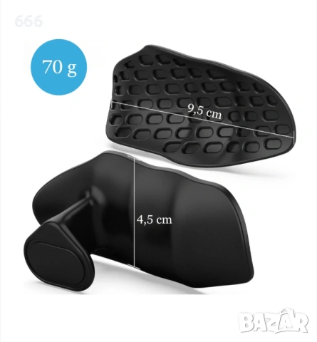 Дръжки за вдигане на тежести, Неплъзгащи се, Унисекс, Гумени, снимка 2 - Спортна екипировка - 54146040