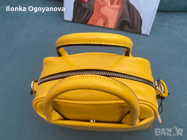 Новa дамска чанта Parfois жълт лак, снимка 4 - Чанти - 46391136