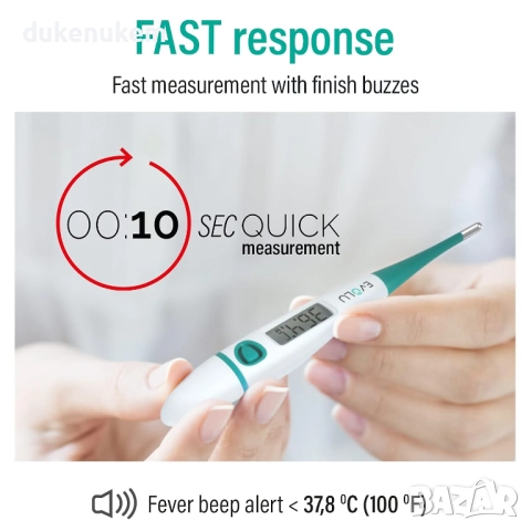 Цифров термометър с гъвкав връх – за бебета, деца и възрастни, снимка 3 - Друга електроника - 52652140