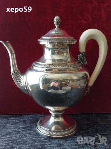 Среърна кана за вода,чай кафе и други напитки,сребро 800,вместимост 1350 мл.3 евро грам-775 грама