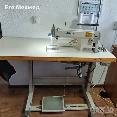 Продавам професионална шевна машина Jack-5550, снимка 4 - Шевни машини - 53683269