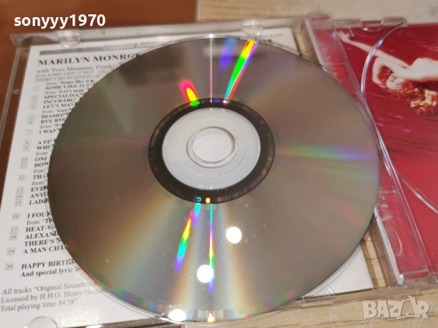MARILYN MONROE CD-ВНОС GERMANY 1003260716H2E6R, снимка 17 - CD дискове - 53776176