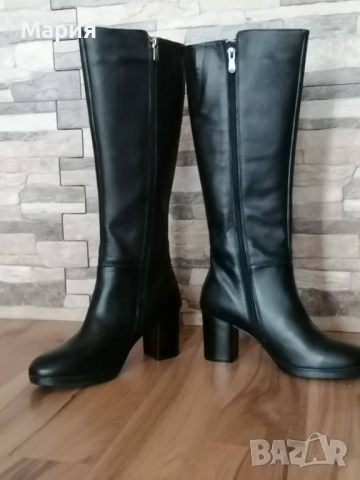 Нови кожени ботуши номер 38, снимка 2 - Дамски ботуши - 53476848