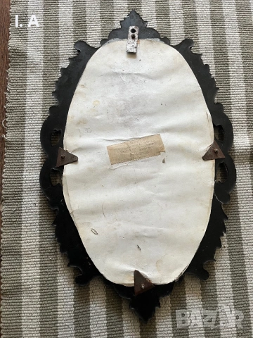 Антично огледало в дървена рамка 1987г., снимка 6 - Антикварни и старинни предмети - 53882219