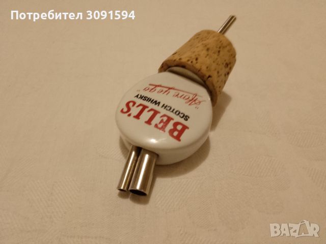 Рекламна запушалка за бутилка Vintage Bell's Scotch Whisky Pourer, снимка 4 - Други ценни предмети - 46753889