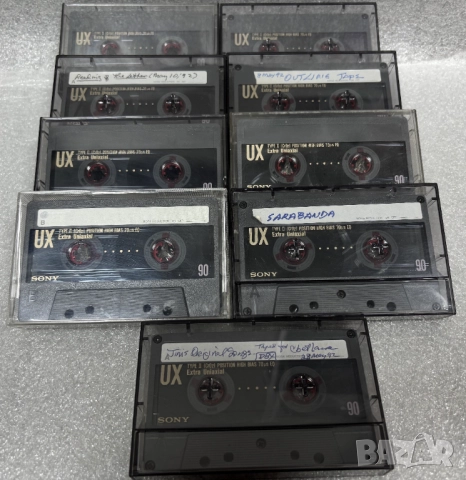 Аудио Касети Sony UX 90 Type II (CrO2) Position High Bass Extra Uniaxial