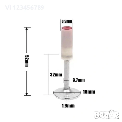 Комплект от 200 броя пирони 52 Х 8,5 мм за ръчен пистолет за пирони - такер 
