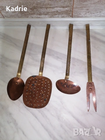 винтидж медни прибори , снимка 4 - Прибори за хранене, готвене и сервиране - 53062096