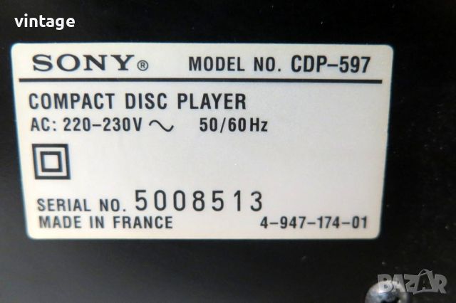 Sony CDP-597, снимка 7 - Други - 45383668