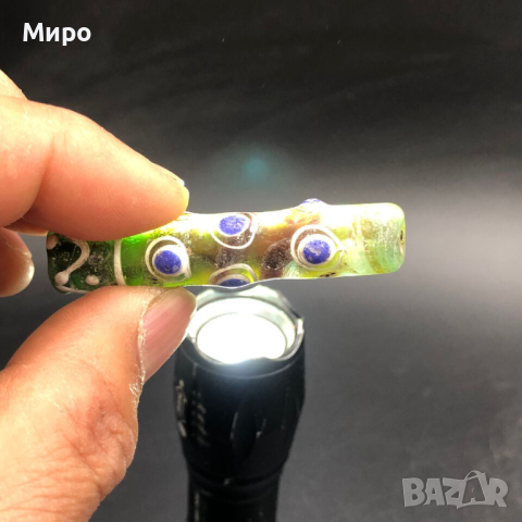 РИСУВАНО СТЪКЛО СТАРА МЪНИСТА ТАЛИСМАН ПРОТИВ УРОКИ АМУЛЕТ, снимка 5 - Антикварни и старинни предмети - 44940551