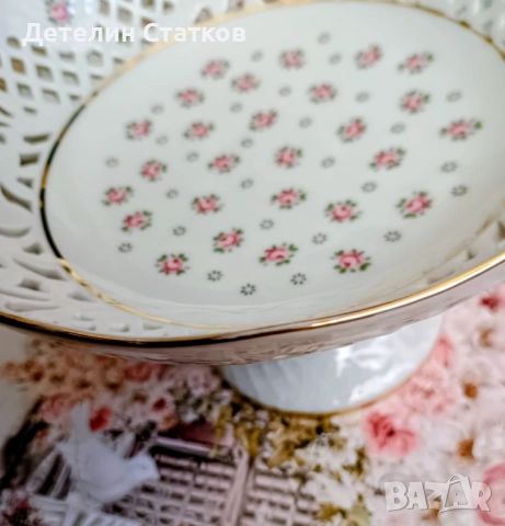 Порцеланова чиния/купа на столче, снимка 5 - Сервизи - 54121079