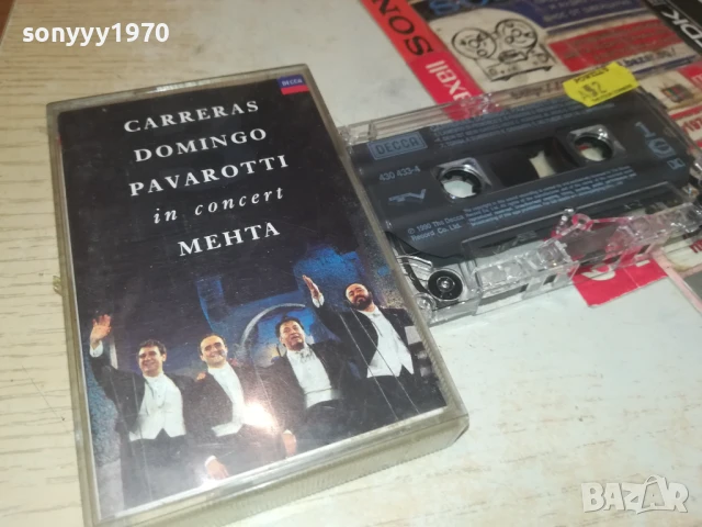 CARRERAS DOMINGO PAVAROTTI-ORIGINAL TAPE 0308251255, снимка 6 - Аудио касети - 51234607