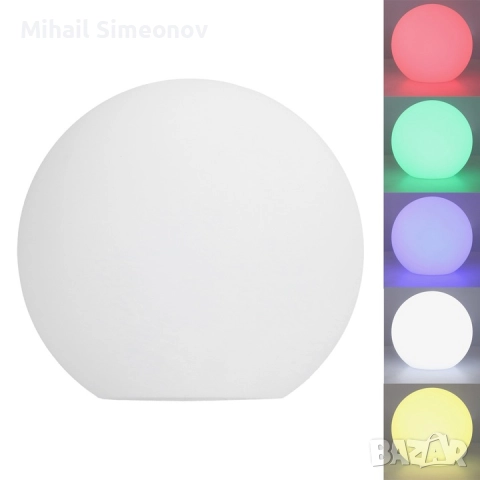 Кръгла RGBW LED лампа с 24-бутонно дистанционно управление, 16 цвята, 4 режима, за вътрешна употреба, снимка 3 - Лед осветление - 52988745