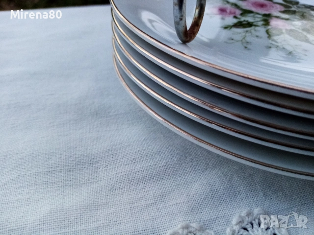 * Seltmann Bavaria * - винтидж десертни чинии 6 бр., снимка 4 - Чинии - 53752843