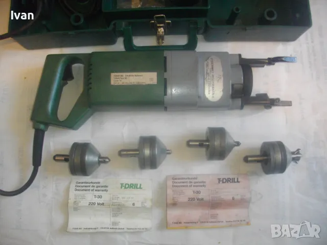 ЕЛ. МАШИНА ЗА ПРОБИВАНЕ И ФОРМОВАНЕ ЗА ТРОЙНИЦИ РАЗКЛОНЕНИЯ МЕДНИ ТРЪБИ T-DRILL T-30 ПЪЛЕН КОМПЛЕКТ, снимка 7 - Други инструменти - 50350069