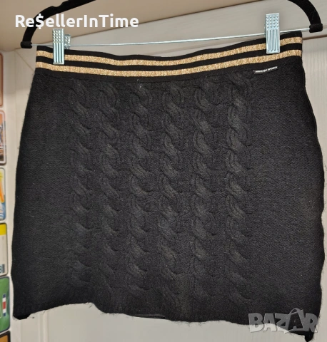 Плетена пола Marc Cain в черно 