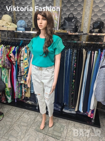 дамска блузка с къс ръкав, снимка 2 - Тениски - 52525434