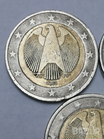 2 евро Германия 2002 г. букви A;D;G, снимка 2 - Нумизматика и бонистика - 53079572