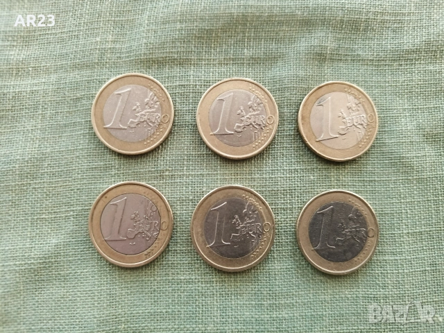 Монети от по едно евро / монета 1 Euro , снимка 2 - Нумизматика и бонистика - 53666669