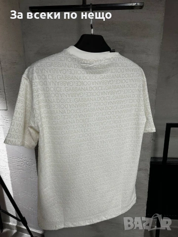 Dolcd&Gabbana Мъжка Бяла Тениска👕Мъжка Блуза С Къс Ръкав В Бял Цвят Долче И Габана Код MensPoint43, снимка 2 - Тениски - 53716140