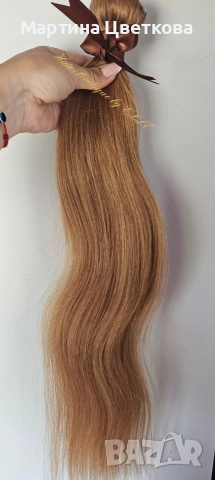 Индийска естествена коса на цяла треса , снимка 2 - Аксесоари за коса - 53039386