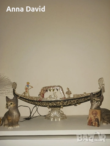 Антикварна Гондола лампа, снимка 4 - Антикварни и старинни предмети - 53505673