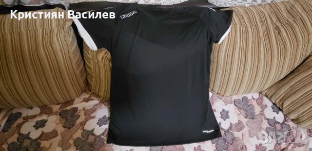 Kappa черна тениска XL размер, снимка 2 - Тениски - 45919590