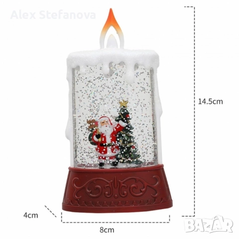 Коледна декоративна LED свещ , снимка 5 - Декорация за дома - 52806000