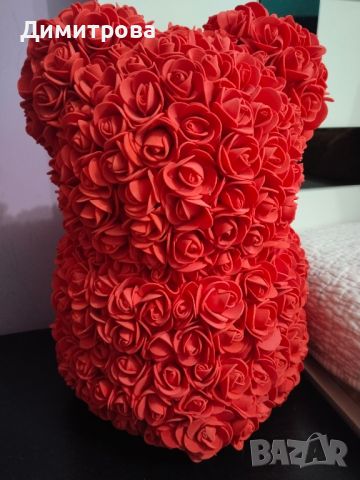 Мече от червени рози , снимка 3 - Романтични подаръци - 45511196
