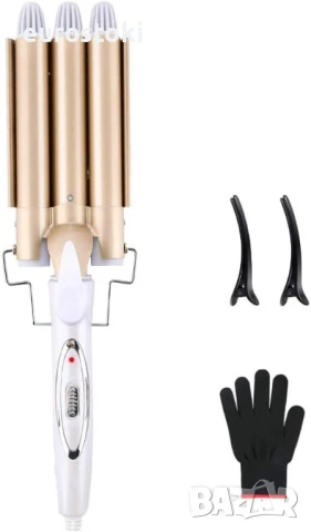 Reyke 3-цевна маша за големи вълни, маша 22мм с регулируема температура, бързо нагряваща се маша 