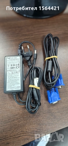 Монитор Samsung 18.5 Led, 5 ms, 1000:1, 250 CD, 1360x768, B2C, Black, снимка 8 - Монитори - 52049204