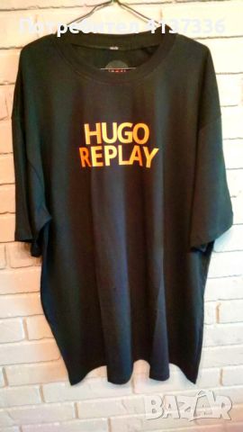 Hugo Boss мъжка елегантна тениска , черна тениска hugo, снимка 2 - Тениски - 46365562