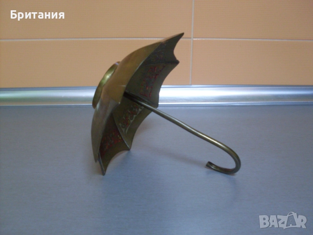 Бронзов съд- "чадър" с маркировка., снимка 3 - Антикварни и старинни предмети - 52909690
