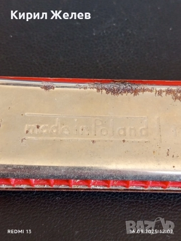 Стара рядка устна хармоника MELODIA MADE IN POLAND за КОЛЕКЦИЯ ДЕКОРАЦИЯ 50511, снимка 5 - Други ценни предмети - 51730860