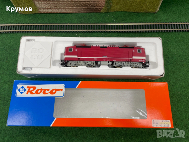 Локомотив електровоз Роко BR 143 Н0 1:87 влак ЖП модел DSS