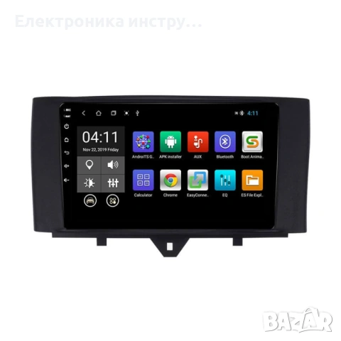 Android мултимедия GPS навигация CarPlay Android Auto + Камера - за Mercedes Smart (2011-2015), снимка 2 - Аксесоари и консумативи - 54035454